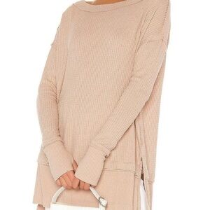 We The Free Distressed Frayed Long Sleeve Tunic​